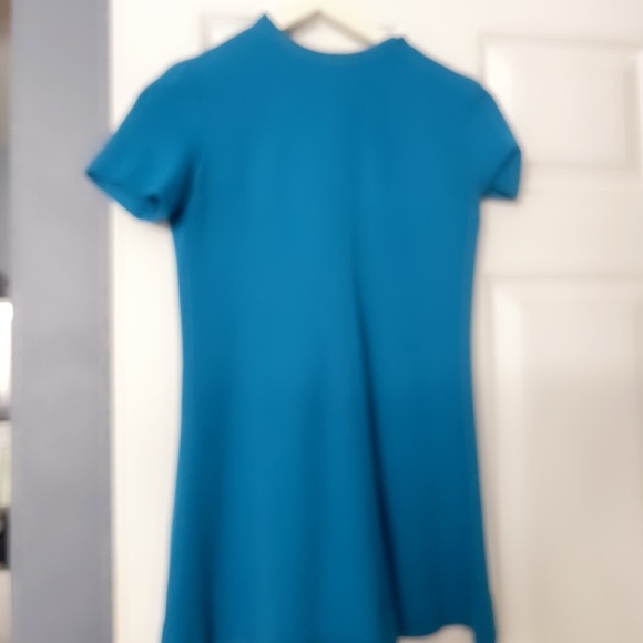 Vintage Go go Teal blue Short Sleeve Dress 60’s - Picture 3 of 4